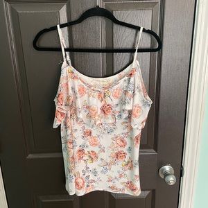Floral off the shoulder top